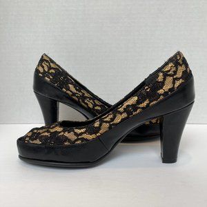 A2 By Aerosoles Peep Toe Dress Shoe Pumps Size 9